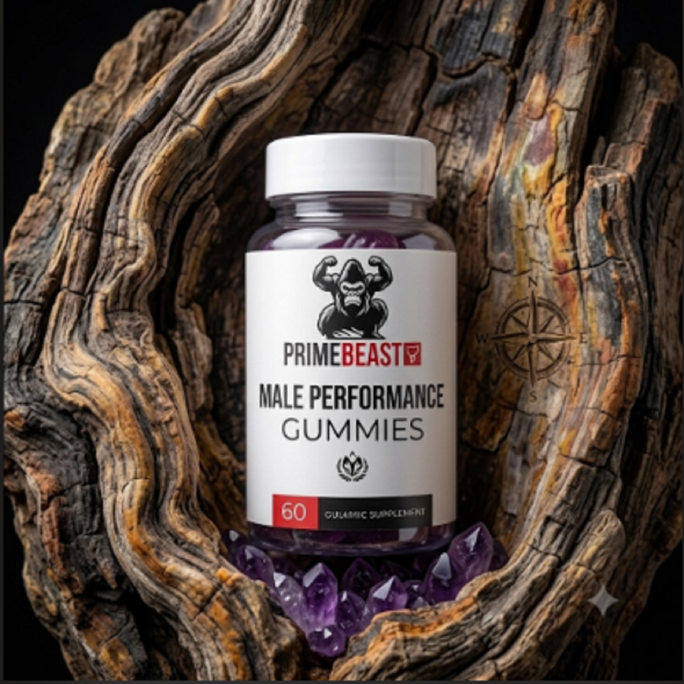 PRIME MAN Gummies Flasche mit 60 Male Performance Gummies